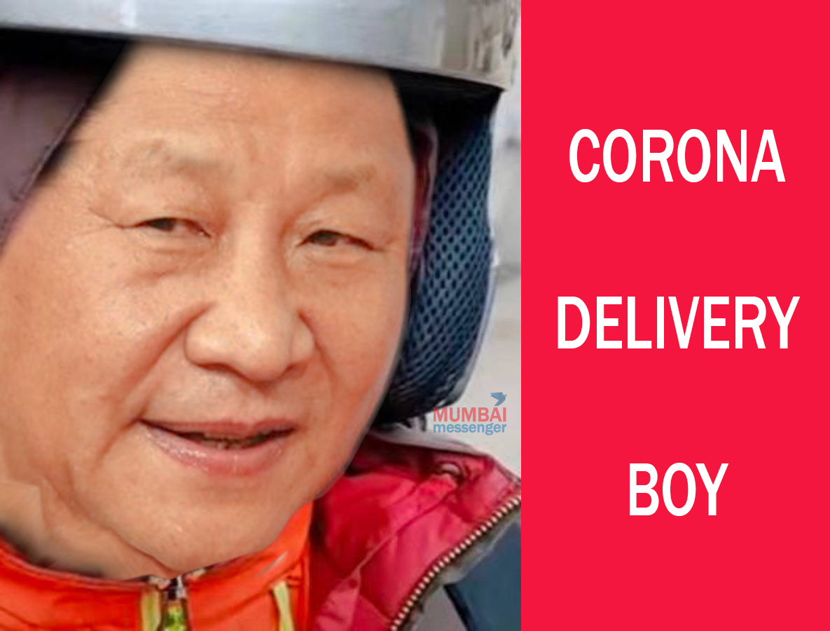 Pizza delivery boy delivers corona virus